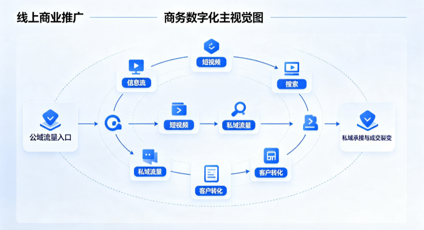 理塘县线上商业推广怎么做？全域流量闭环搭建与低成本转化实战指南